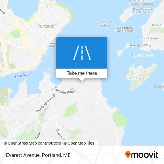 Everett Avenue map