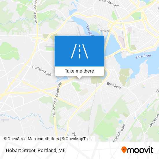 Hobart Street map