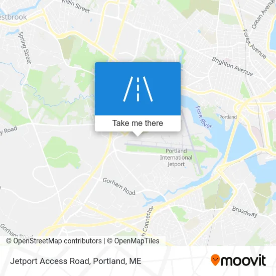 Jetport Access Road map