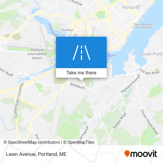 Mapa de Lawn Avenue