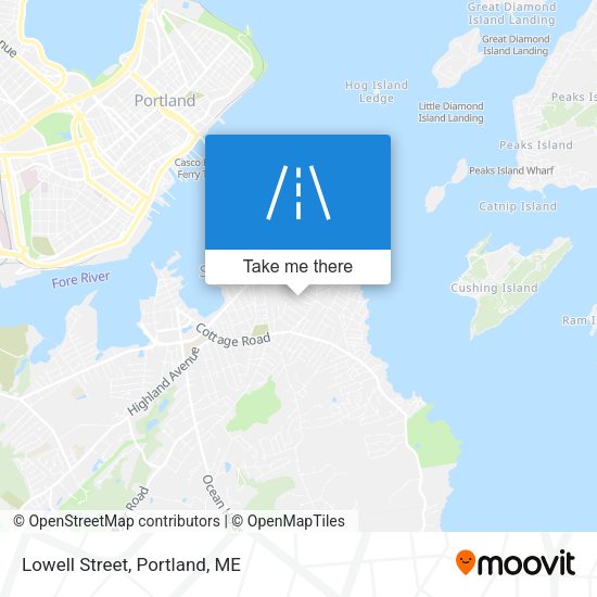 Lowell Street map