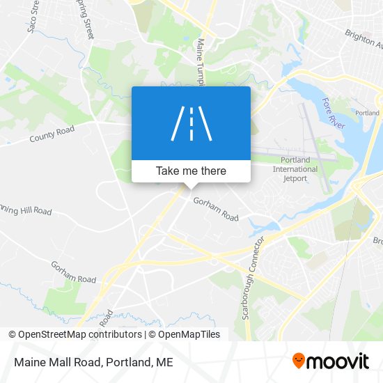 Maine Mall Road map
