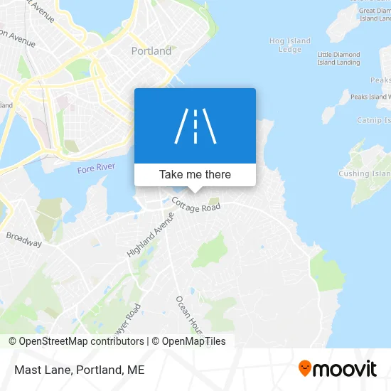 Mast Lane map