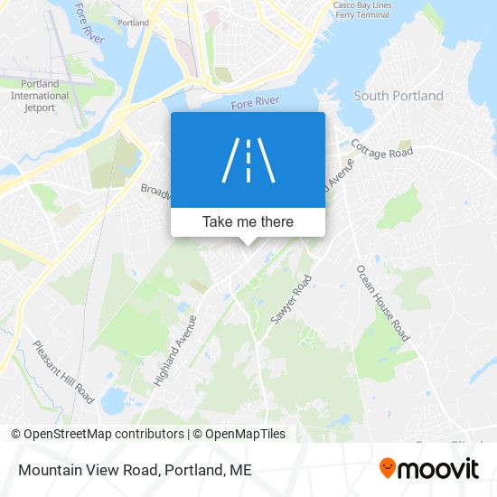 Mountain View Road map