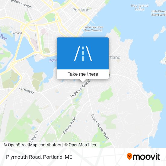 Plymouth Road map