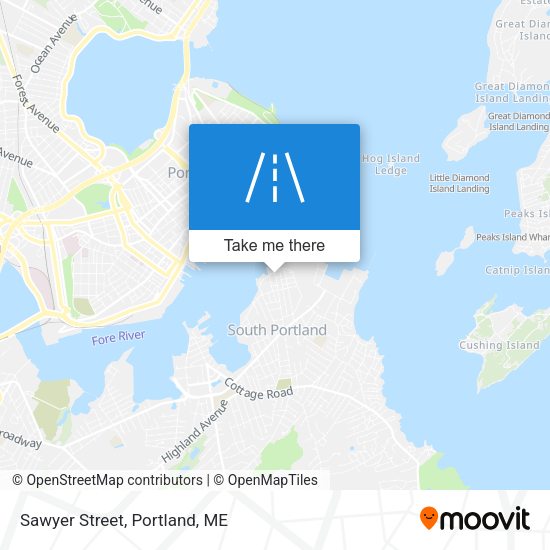 Mapa de Sawyer Street