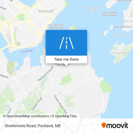 Strathmore Road map
