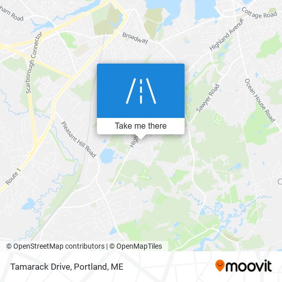 Tamarack Drive map