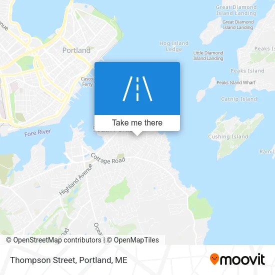Thompson Street map