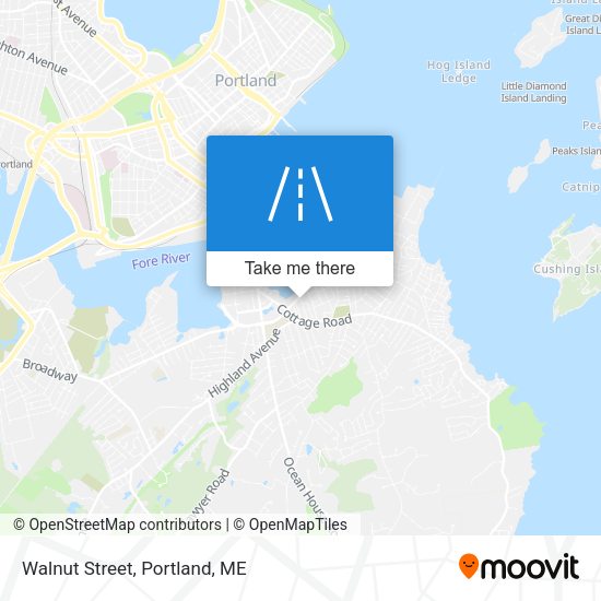 Mapa de Walnut Street