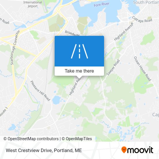Mapa de West Crestview Drive