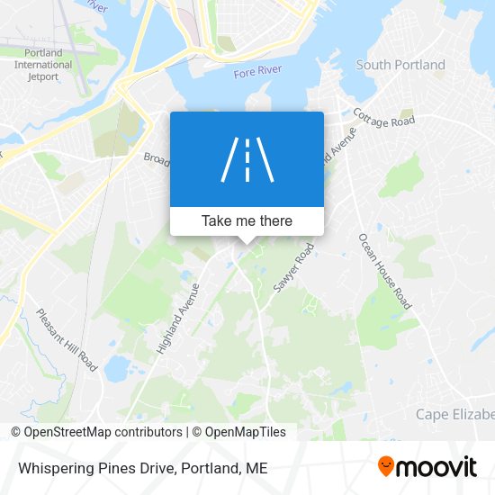 Whispering Pines Drive map