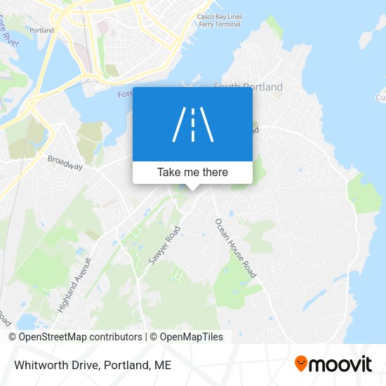 Mapa de Whitworth Drive