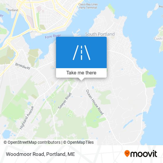Woodmoor Road map