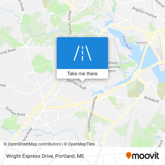 Wright Express Drive map