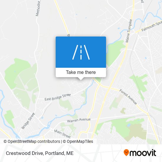 Crestwood Drive map