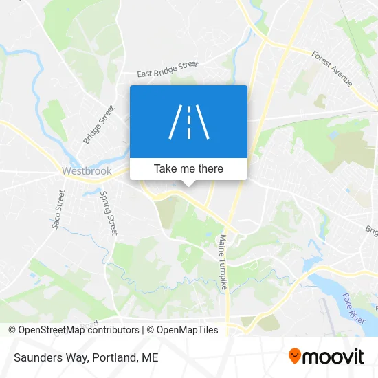 Saunders Way map