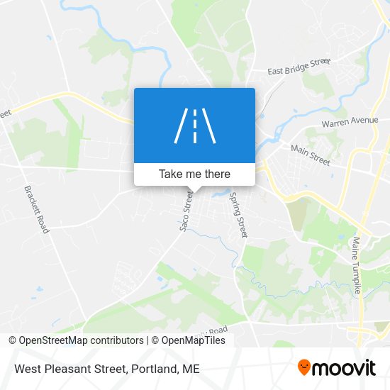 West Pleasant Street map