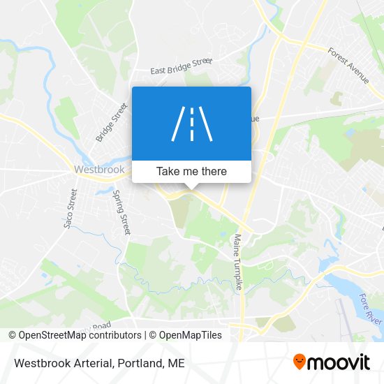 Mapa de Westbrook Arterial