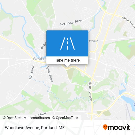 Woodlawn Avenue map