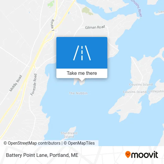 Battery Point Lane map