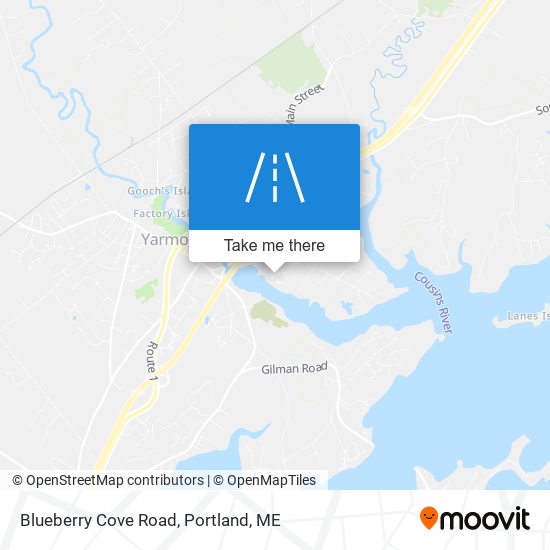 Blueberry Cove Road map