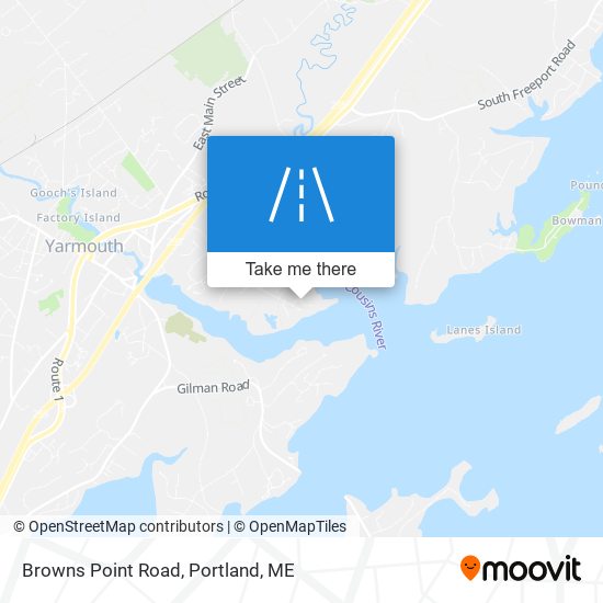 Mapa de Browns Point Road