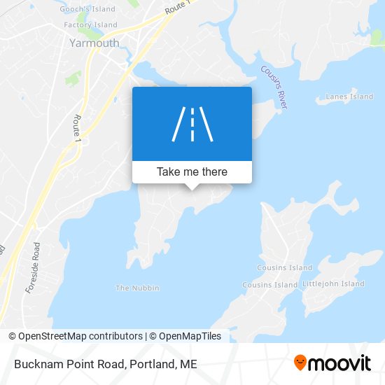 Bucknam Point Road map