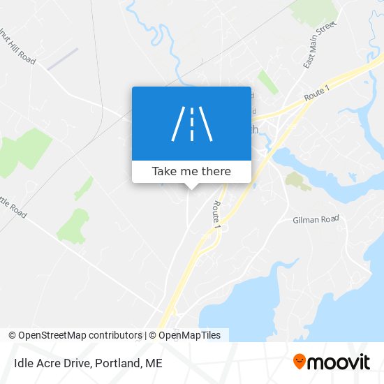 Idle Acre Drive map