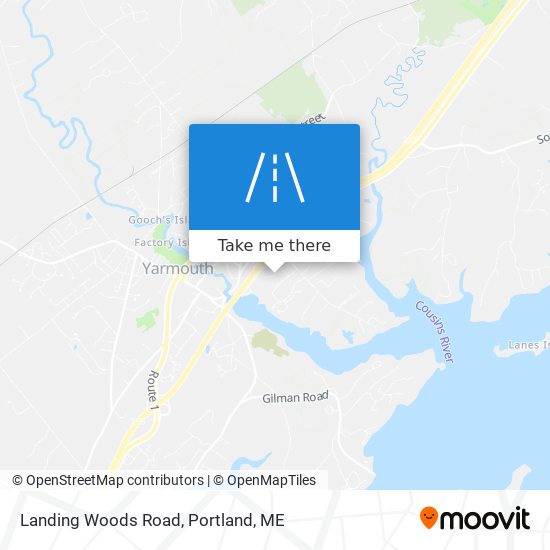 Mapa de Landing Woods Road