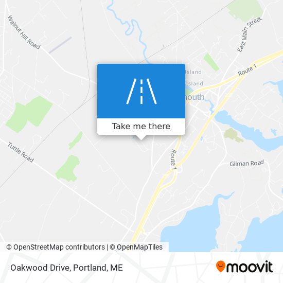 Oakwood Drive map