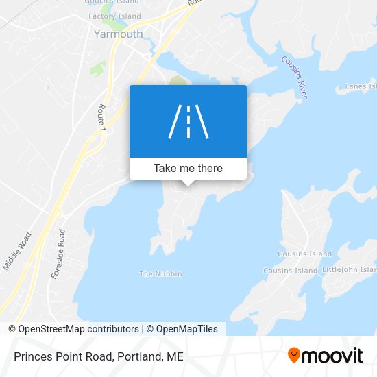 Mapa de Princes Point Road