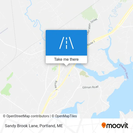 Sandy Brook Lane map