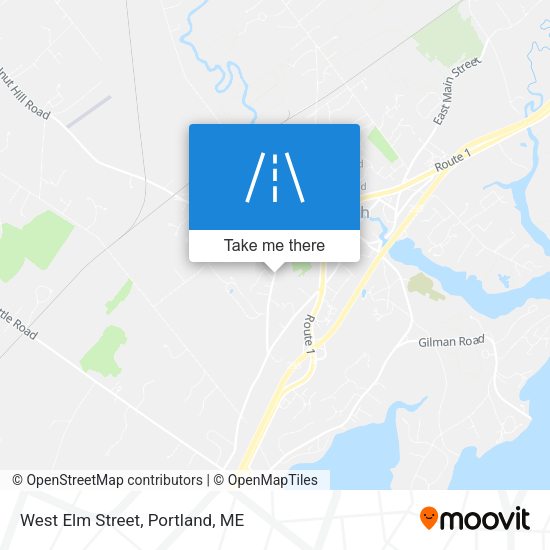 Mapa de West Elm Street