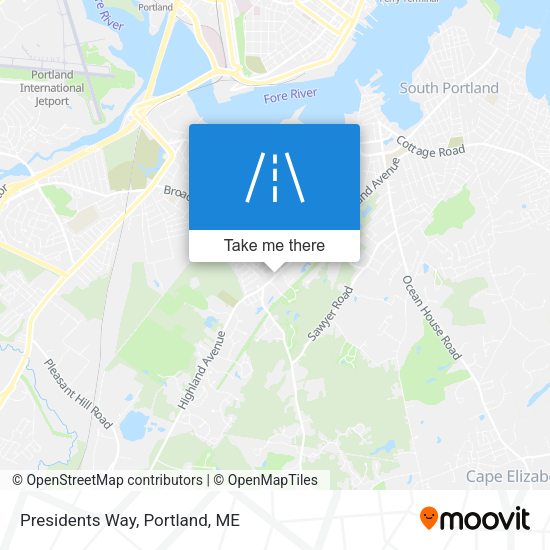 Mapa de Presidents Way