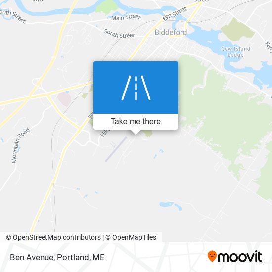 Ben Avenue map