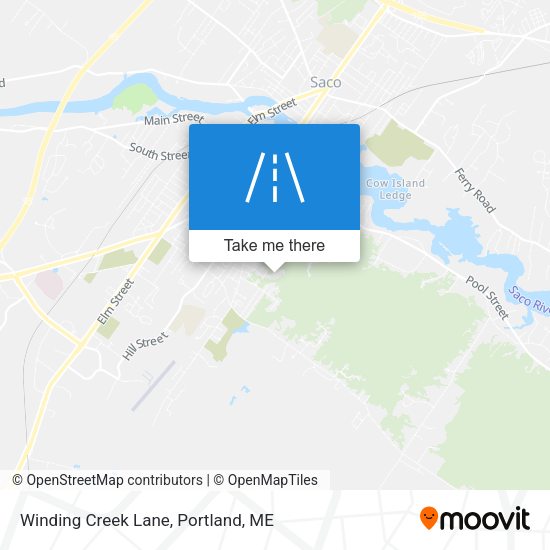 Winding Creek Lane map