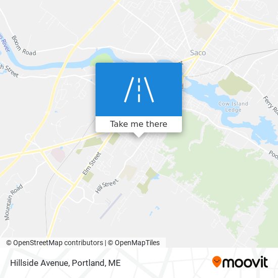 Mapa de Hillside Avenue