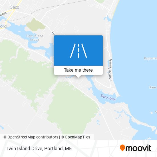 Twin Island Drive map