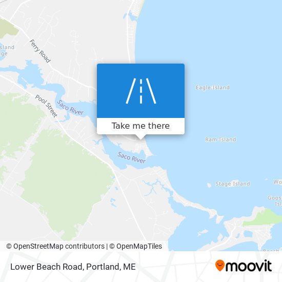 Mapa de Lower Beach Road