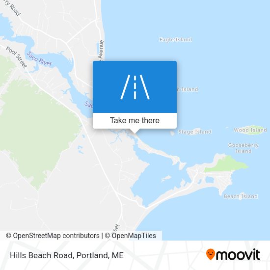Mapa de Hills Beach Road