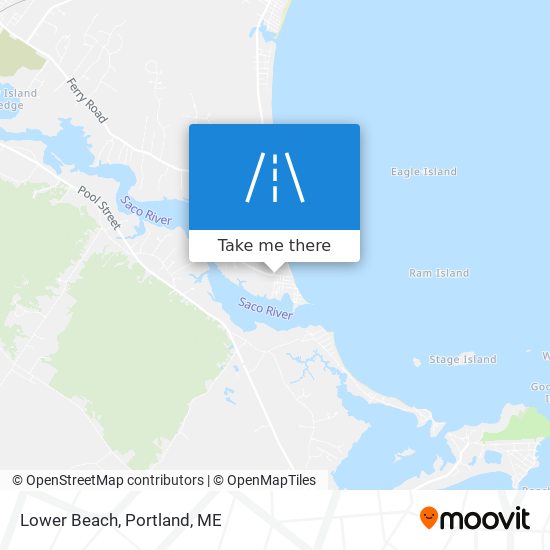 Lower Beach map