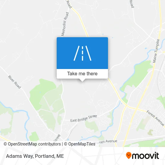 Adams Way map