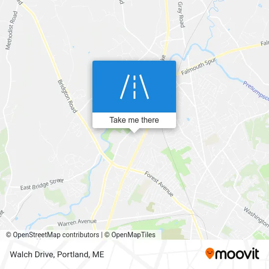 Walch Drive map