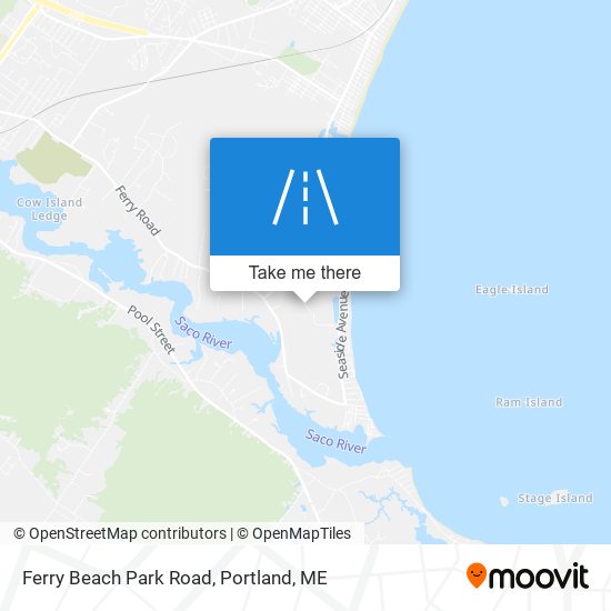 Ferry Beach Park Road map