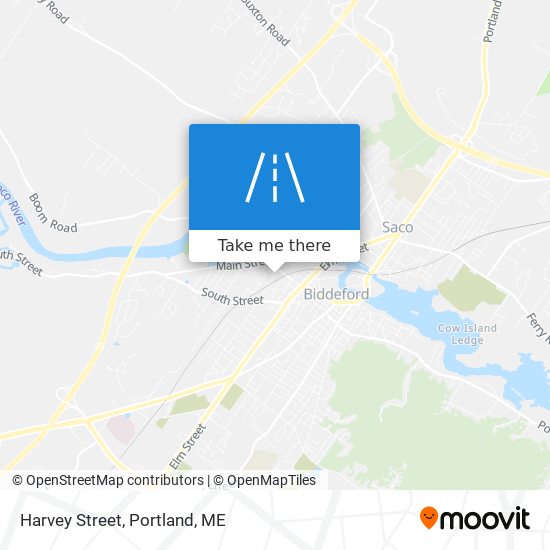 Harvey Street map