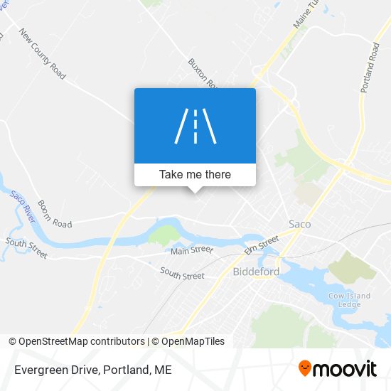 Mapa de Evergreen Drive