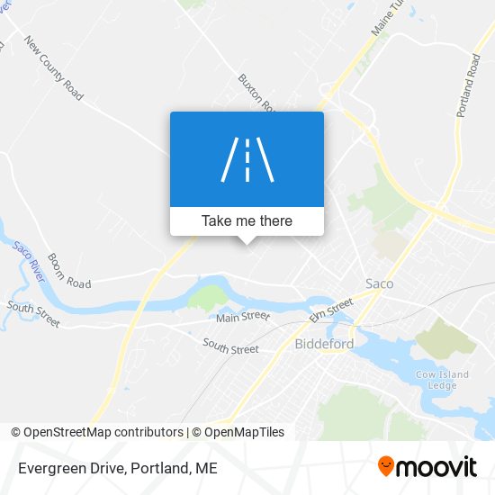 Evergreen Drive map