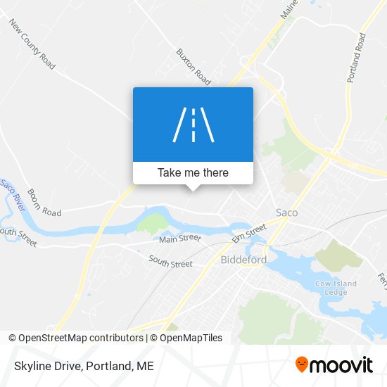 Mapa de Skyline Drive