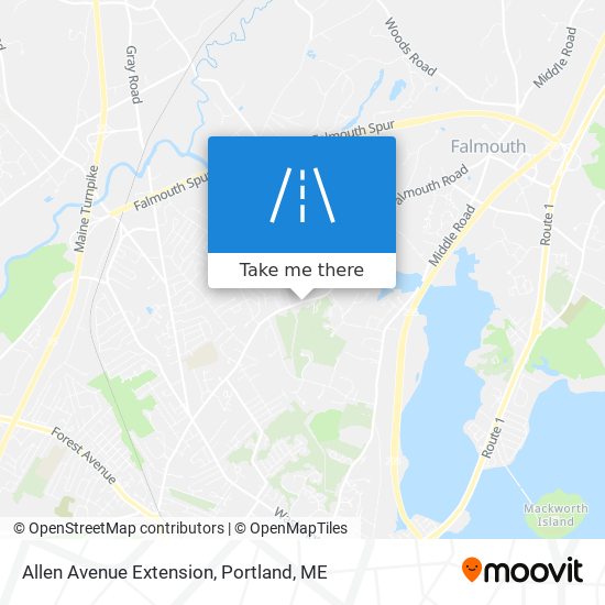 Allen Avenue Extension map